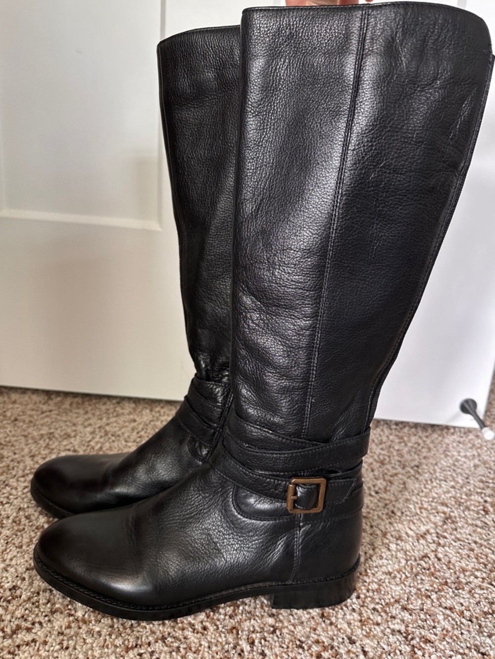Sam Edelman black leather boots size 6.5